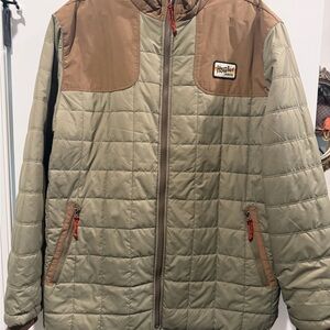Howler Brothers Merlin Primaloft Two-Tone Quilted Puffer Jacket XXL